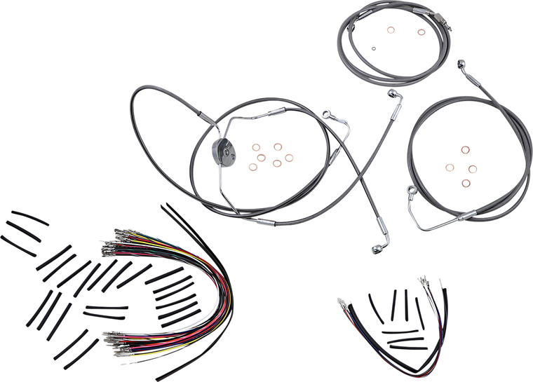 Magnum - Control Cable Kit - XR - Stainless Steel - XR Handlebar Installation Kit - 589021