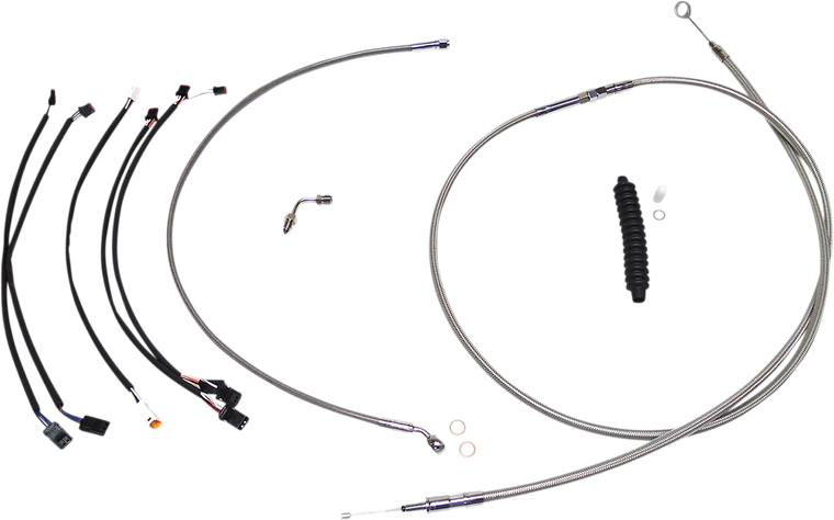 Magnum - Control Cable Kit - XR - Stainless Steel/Chrome - XR Handlebar Installation Kit - 589961