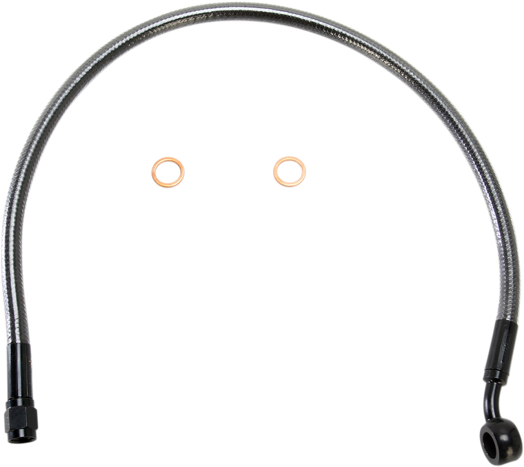 Magnum - Brake Line - 10mm-35° - 19" - Black Pearl - Designer Series DOT ABS-Specific Upper Brake Line Kit - AS47119