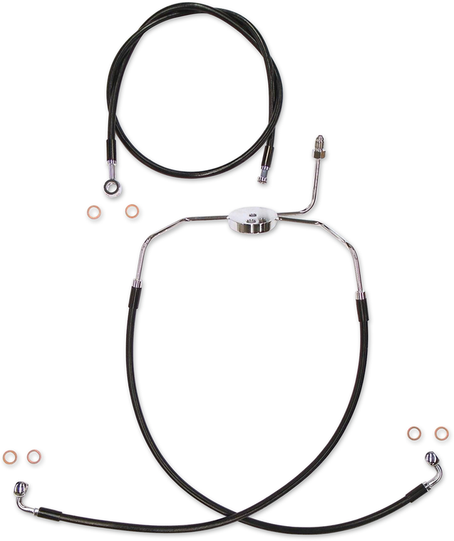 Magnum - Brake Line Kit - XR - Black - XR Stainless Extreme Response Front DOT Brakeline Kit - SBC1305-23 Magnum - Brake Line Kit - XR - Black - XR Stainless Extreme Response Front DOT Brakeline Kit - SBC1305-23