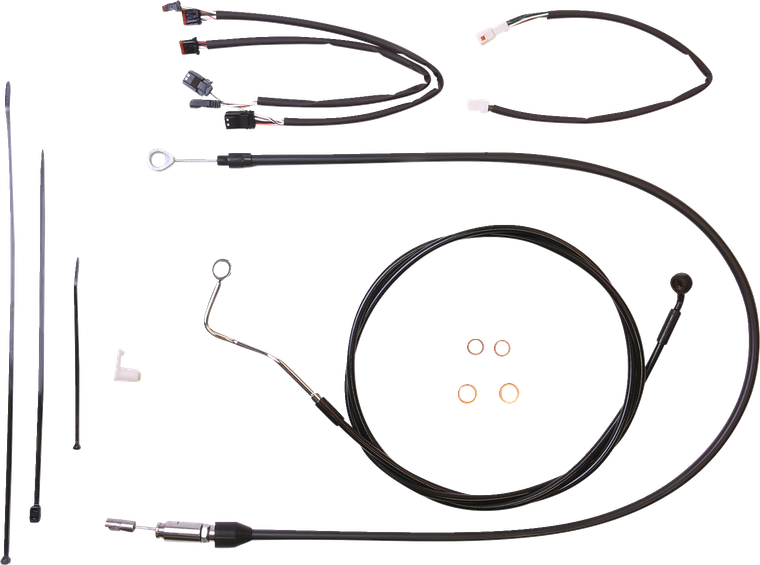 Magnum - Control Cable Kit - XR - Black - XR Handlebar Installation Kit - 4861151