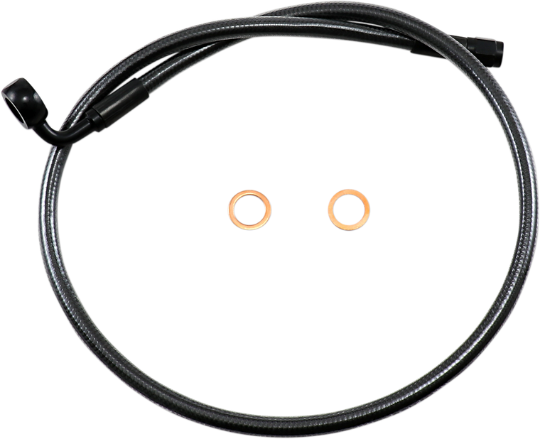 Magnum - Brake Line - 12mm-90° - 30" - Black Pearl - Alternative Length Designer Series DOT ABS-Specific Upper Brake Line Kit - AS478030