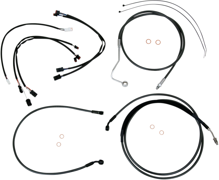 Magnum - Control Cable Kit - Black Pearl - Black Pearl Upper Handlebar Installation Kit - 487421 Magnum - Control Cable Kit - Black Pearl - Black Pearl Upper Handlebar Installation Kit - 487421