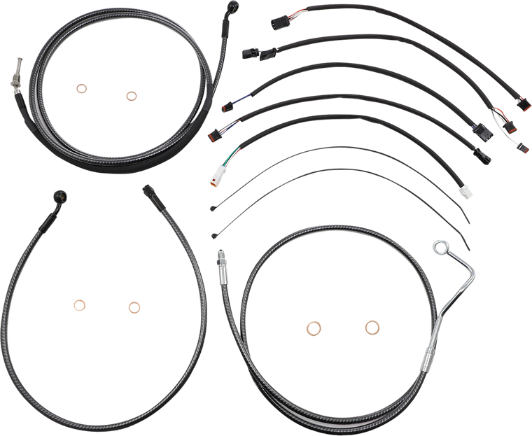 Magnum - Control Cable Kit - KARBONFIBR - KARBONFIBR Designer Handlebar Installation Kit - 787422