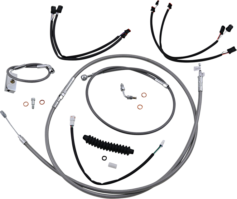 Magnum - Control Cable Kit - XR - Stainless Steel/Chrome - XR Handlebar Installation Kit - 589942