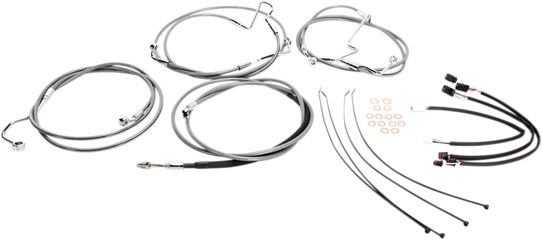 Magnum - Control Cable Kit - XR - Stainless Steel - XR Handlebar Installation Kit - 589841
