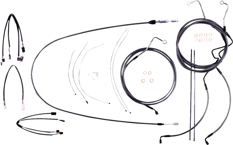 Magnum - Control Cable Kit - KARBONFIBR - KARBONFIBR Designer Handlebar Installation Kit - 7871202