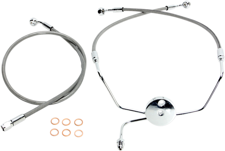 Magnum - Brake Line - Front - XR - Stainless Steel - XR Stainless Extreme Response Front DOT Brakeline Kit - SSC1307-33