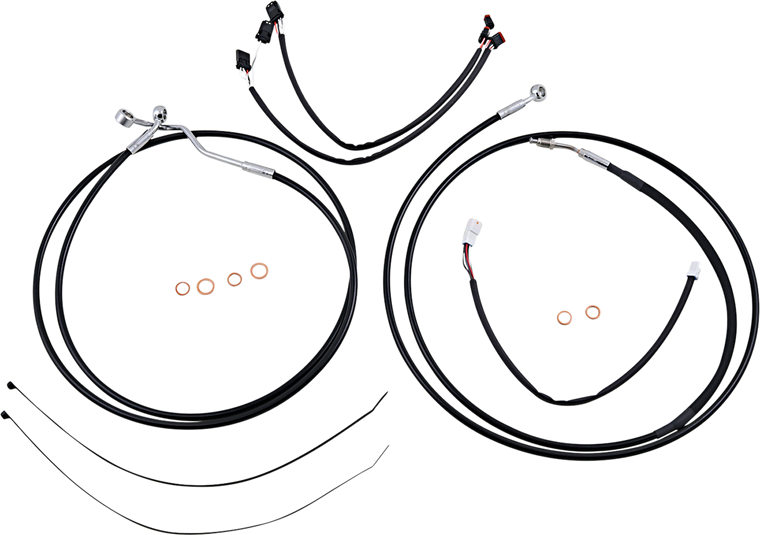 Magnum - Control Cable Kit - XR - Black/Chrome - XR Handlebar Installation Kit - 489881