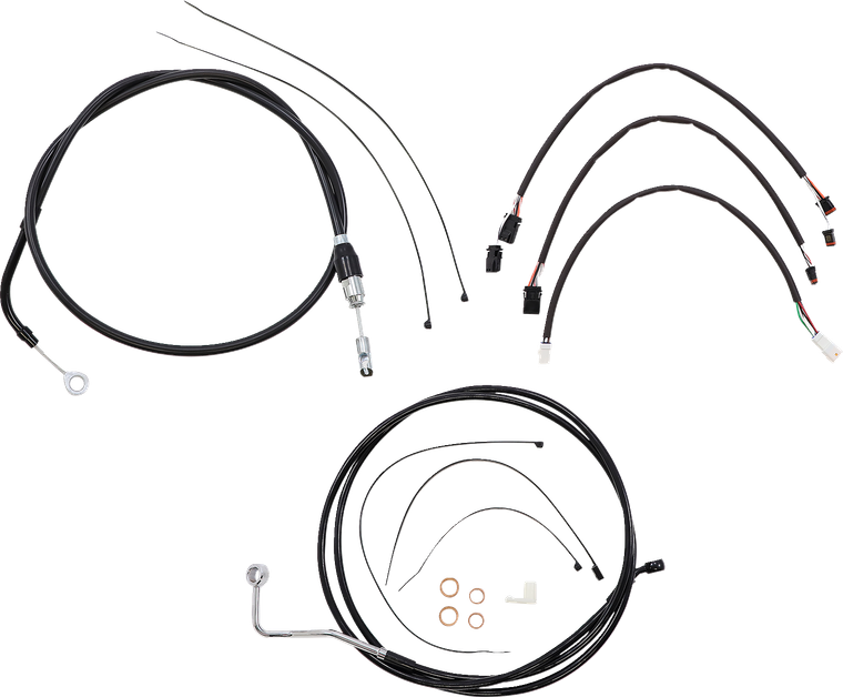 Magnum - Control Cable Kit - XR - Black - XR Handlebar Installation Kit - 4861172