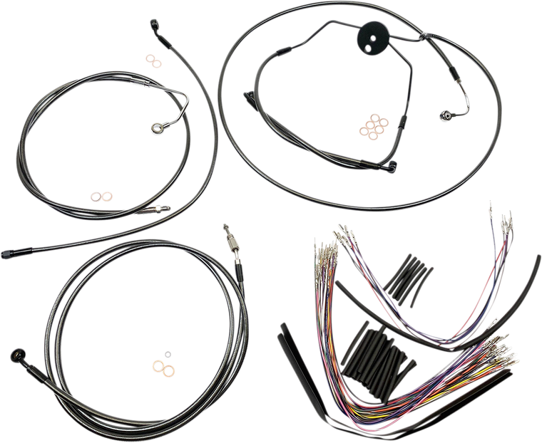 Magnum - Control Cable Kit - Black Pearl - Black Pearl Designer Handlebar Installation Kit - 487001 Magnum - Control Cable Kit - Black Pearl - Black Pearl Designer Handlebar Installation Kit - 487001