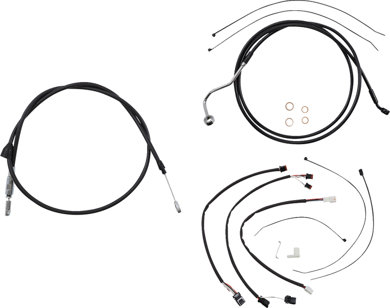 Magnum - Control Cable Kit - XR - Black - XR Handlebar Installation Kit - 4861152