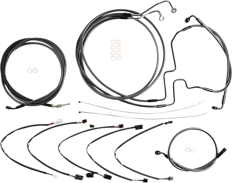 Magnum - Control Cable Kit - KARBONFIBR - KARBONFIBR Designer Handlebar Installation Kit - 787411 Magnum - Control Cable Kit - KARBONFIBR - KARBONFIBR Designer Handlebar Installation Kit - 787411