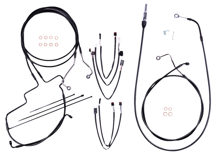 Magnum - Control Cable Kit - XR - Black - XR Handlebar Installation Kit - 4861191