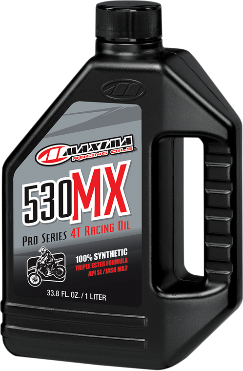 Maxima Racing Oil - 530MX 4T Synthetic 4T - 1L - 530MX Pro Series Synthetic Racing 4T Engine Oil - 90901