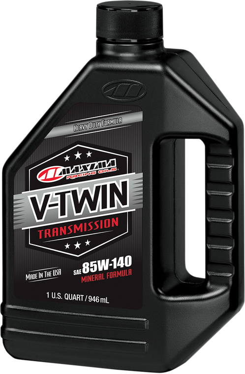 Maxima Racing Oil - V-Twin Transmission Oil - 85W-140 - 1 U.S. quart - Heavy-Duty V-Twin Transmission Gear Oil - 40-01901