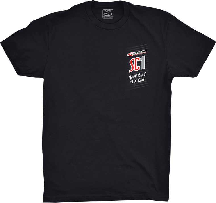 Maxima Racing Oil - Maxima SC1 Short-Sleeve T-Shirt - Black - XL - Maxima SC1 T-Shirt - 10-10019-BLK-XL