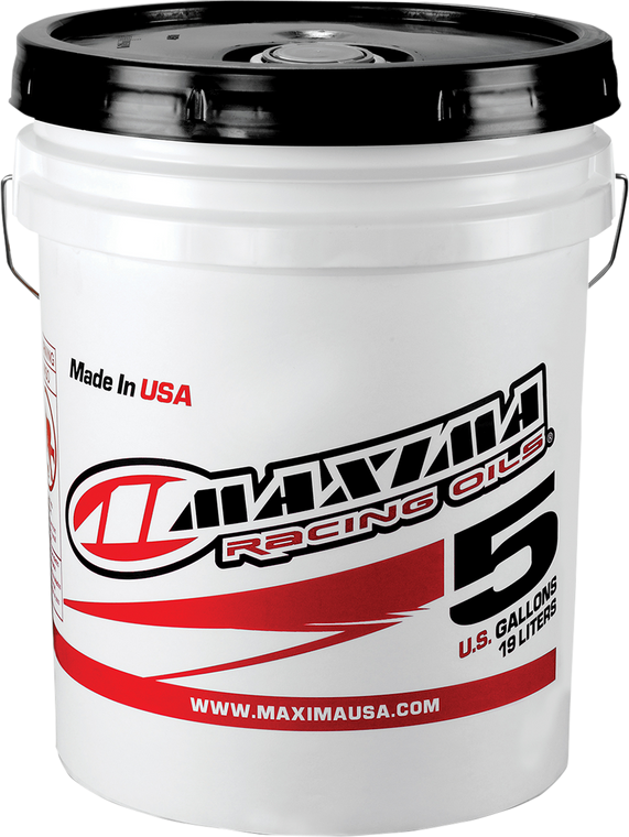 Maxima Racing Oil - Extra Synthetic 4T Oil - 10W-60 - 5 U.S. gal - Extra High Performance Synthetic  4T Engine Oil - 30-30505