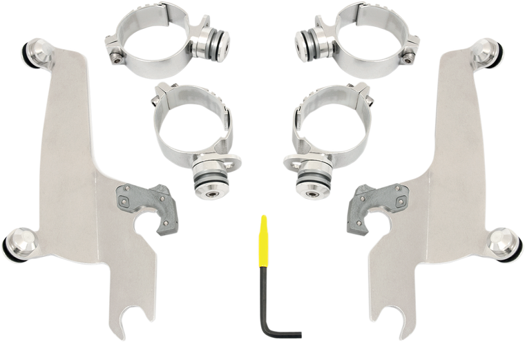 Memphis Shades - Trigger Lock Sportshield Mounting Kit - M50 - Polished - No-Tool Trigger-Lock Mount Kit for Sportshield - MEK1988