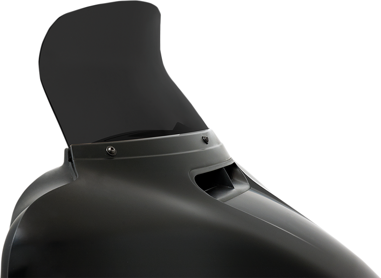 Memphis Shades - Spoiler Windshield - 8.5" - Dark Black Smoke - FLH '14+ - Spoiler Replacement Windshield for OE Fairings - MEP84810