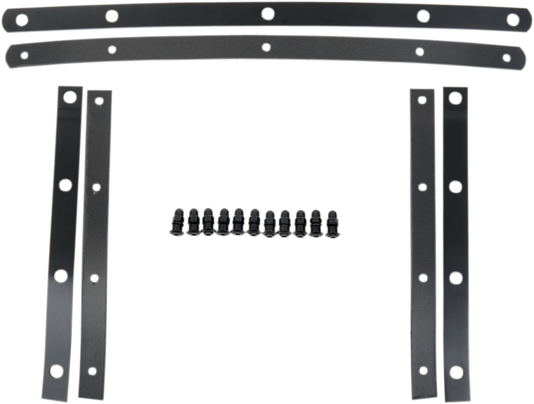 Memphis Shades - Fats Windshield Hardware Straps - Black - Replacement Fats/Slim Windshield Straps - MEM0915