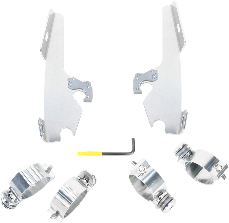 Memphis Shades - Fats/Slim Trigger Lock Mounting Kit - Fury - Fats/Slim Windshield Trigger-Lock Complete Mount Kit - MEK1960