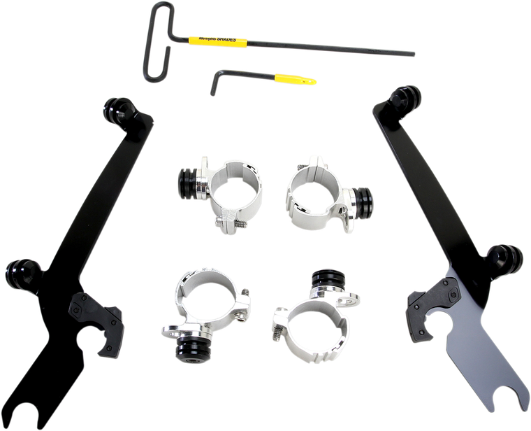 Memphis Shades - Sportshield Trigger-Lock Mounting Kit - Black - XL883 - Sportshield Trigger-Lock Complete Mount Kit - MEB2000