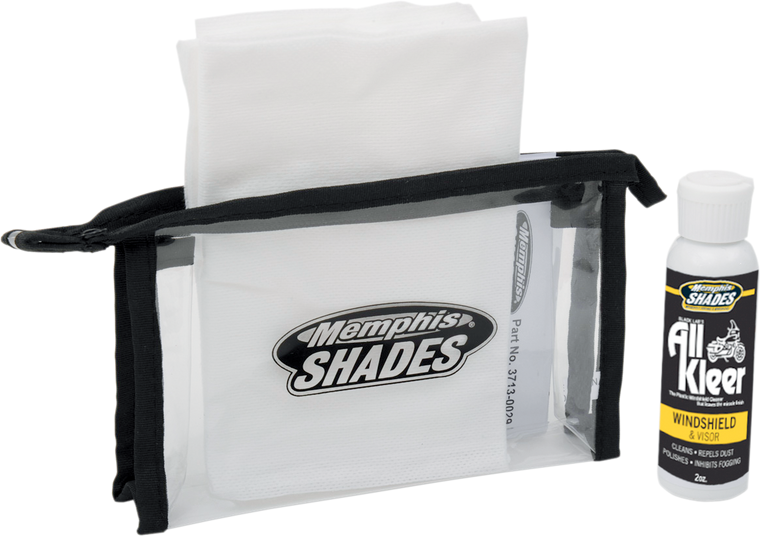 Memphis Shades - Windshield Cleaning Kit - 2 U.S. fl oz. - All Kleer Windshield/Fairing/Faceshield Cleaner - MEM0924