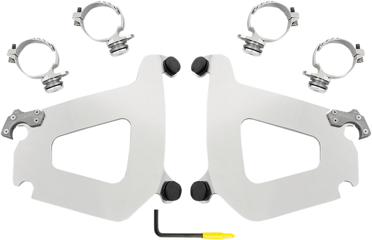 Memphis Shades - Bullet Mounting Kit - XV19 - Polished - Bullet Fairing Mount Kit - MEK2010