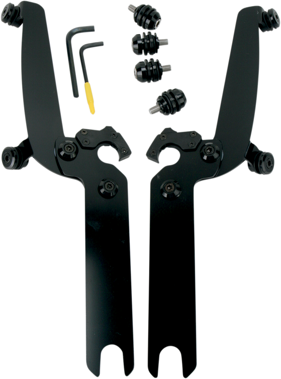 Memphis Shades - Sportshield Trigger-Lock Mounting Kit - Black - Covered - Sportshield Trigger-Lock Complete Mount Kit - MEB8922