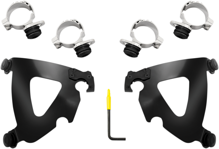 Memphis Shades - Road Warrior Mounting Kit - Black - Scout - Road Warrior Fairing Trigger-Lock Mounting Kit - MEB2037