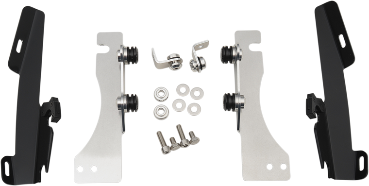 Memphis Shades - Batwing Trigger Lock Mounting Kit - VL 800 - Black - Fats/Slim Windshield Trigger-Lock Complete Mount Kit - MEM8993