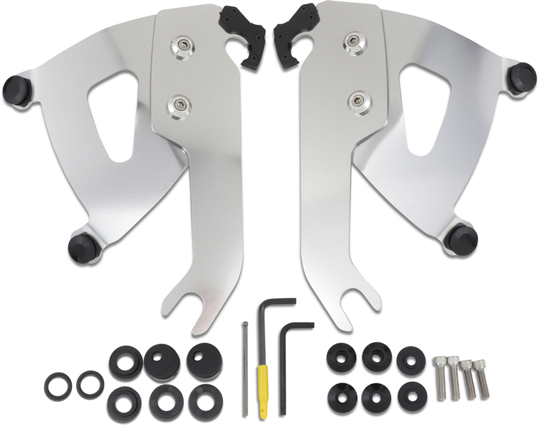 Memphis Shades - Road Warrior Mounting Kit - Polished - FLSL - Road Warrior Trigger-Lock Mount Kit - MEK2048
