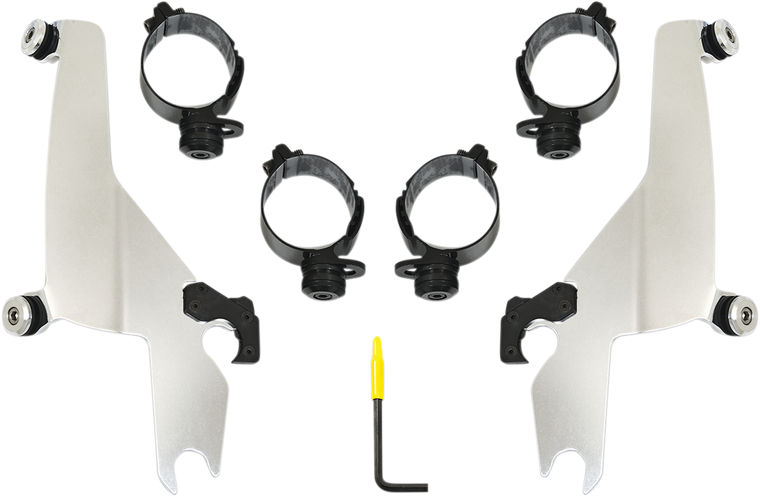 Memphis Shades - Sportshield Trigger-Lock Mounting Kit - Polished - FLSB - Sportshield Trigger-Lock Complete Mount Kit - MEK2047