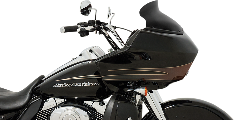 Memphis Shades - Spoiler Windshield - 6" - Black - FLTR '98-'13 - Spoiler Replacement Windshield for OE Fairings - MEP85511