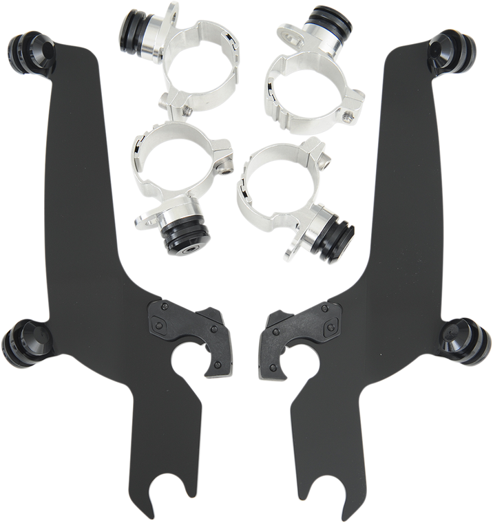 Memphis Shades - Trigger Lock Sportshield Mounting Kit - VN900 Custom - Black - No-Tool Trigger-Lock Mount Kit for Sportshield - MEB8934