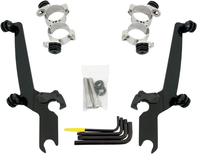 Memphis Shades - Sportshield Trigger-Lock Mounting Kit - Black - XL48 - Sportshield Trigger-Lock Complete Mount Kit - MEB1985