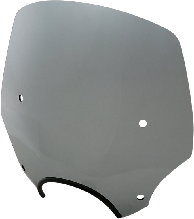 Memphis Shades - El Paso Windshield - 15" - 7" Headlight Cutout - Black Smoke - El Paso Sportshield  7" - MEP5243