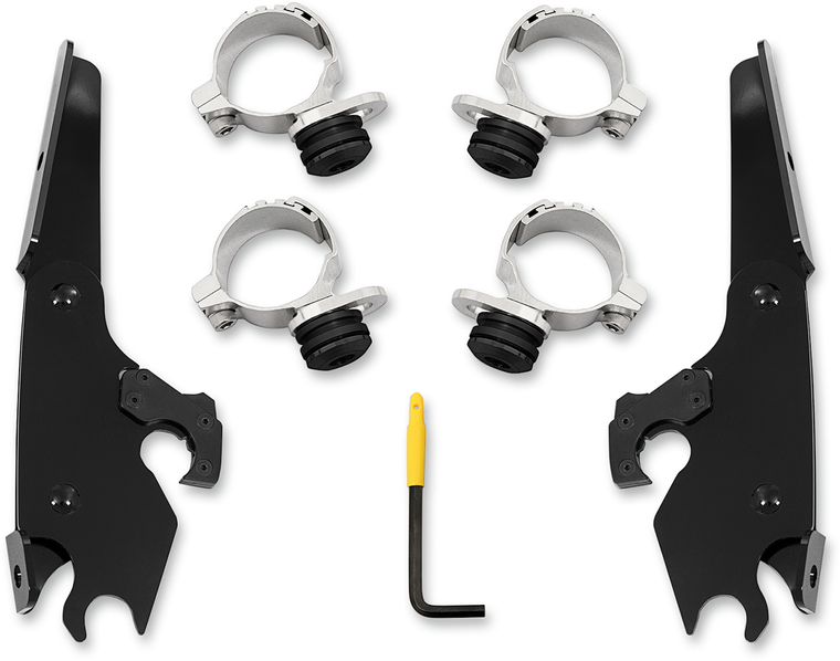 Memphis Shades - Batwing Mounting Kit - Black - Scout - Batwing Fairing Trigger-Lock Mounting Kit - MEB2027 Memphis Shades - Batwing Mounting Kit - Black - Scout - Batwing Fairing Trigger-Lock Mounting Kit - MEB2027