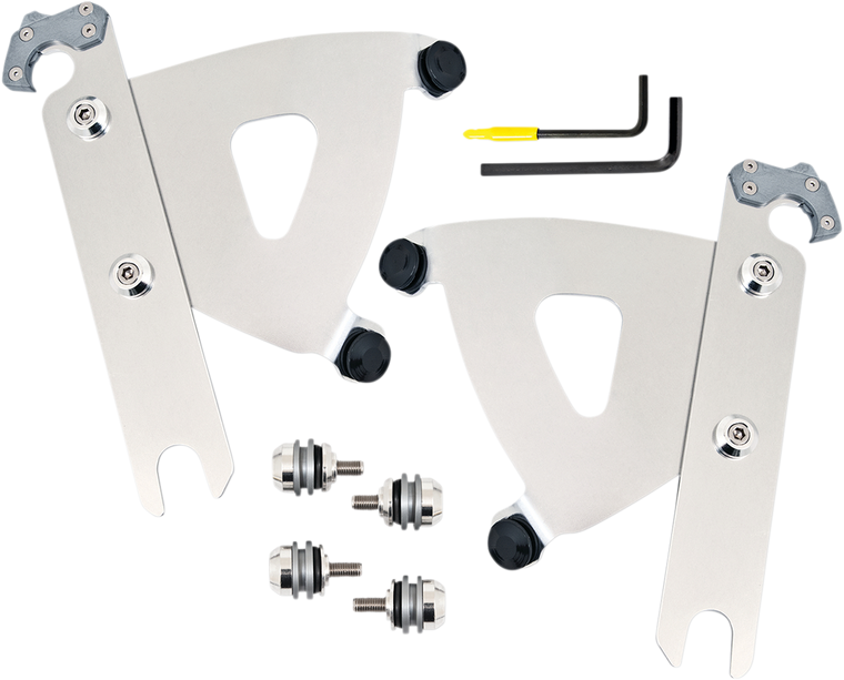 Memphis Shades - Road Warrior Trigger-Lock Mounting Kit - Polished - FLSTF - Road Warrior Trigger-Lock Mount Kit - MEK2053