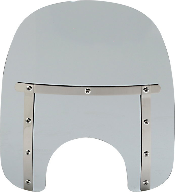 Memphis Shades - Memphis Slim Windshield - 15" - 7" Headlight Cutout - Black Smoke - Memphis Slim Windshield - MEM41112