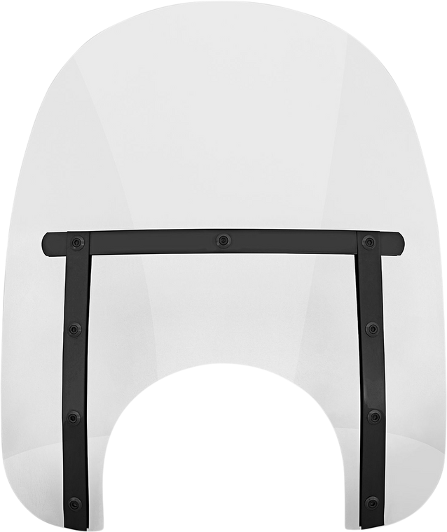 Memphis Shades - Memphis Slim Windshield - 15" - 9" Headlight Cutout - Clear - Memphis Slim Windshield - MEB4120