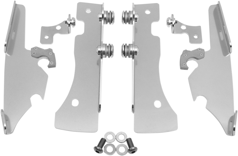Memphis Shades - Fats/Slim Trigger Lock Mounting Kit - XV 1600 - Fats/Slim Windshield Trigger-Lock Complete Mount Kit - MEM8981