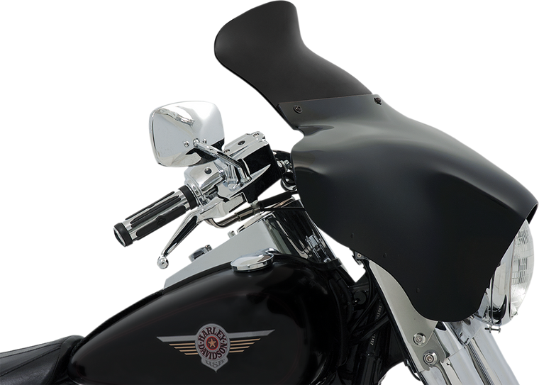 Memphis Shades - Batwing Spoiler Shield - 9" - Dark Black Smoke - Batwing Spoiler Windshield - MEP84210