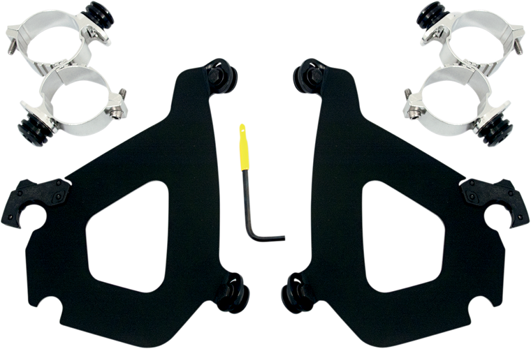 Memphis Shades - Bullet Mounting Kit - Black - Bullet Fairing Trigger-Lock Hardware Kit - MEB1982