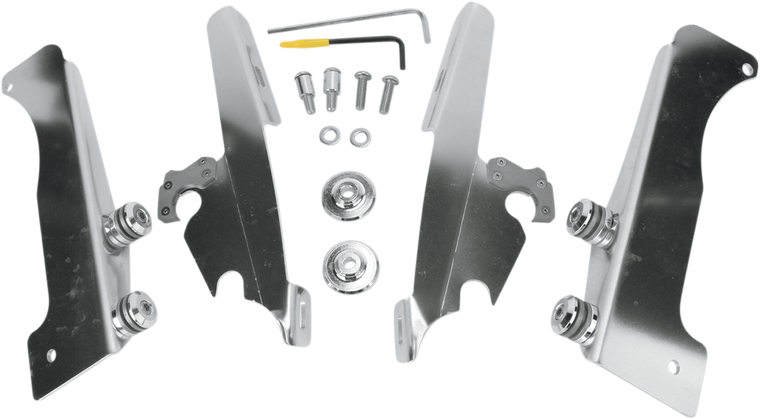 Memphis Shades - Batwing Trigger Lock Mounting Kit - Stratoliner - Fats/Slim Windshield Trigger-Lock Complete Mount Kit - MEK1949 Memphis Shades - Batwing Trigger Lock Mounting Kit - Stratoliner - Fats/Slim Windshield Trigger-Lock Complete Mount Kit - MEK1949