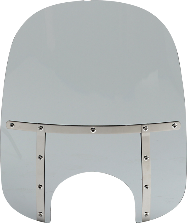 Memphis Shades - Fats Windshield - 21" - 9" Headlight - Black Smoke - Memphis Fats Windshield - MEM38112 Memphis Shades - Fats Windshield - 21" - 9" Headlight - Black Smoke - Memphis Fats Windshield - MEM38112