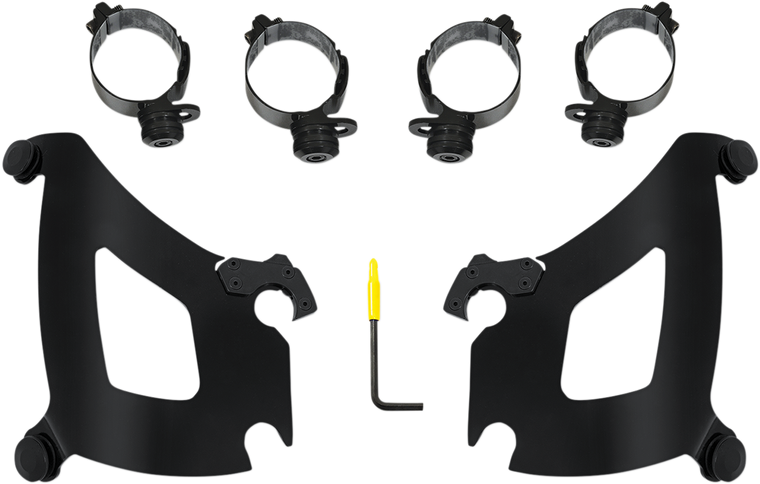 Memphis Shades - Bullet Mounting Kit - Black - FLSB - Bullet Fairing Trigger-Lock Hardware Kit - MEB2045 Memphis Shades - Bullet Mounting Kit - Black - FLSB - Bullet Fairing Trigger-Lock Hardware Kit - MEB2045