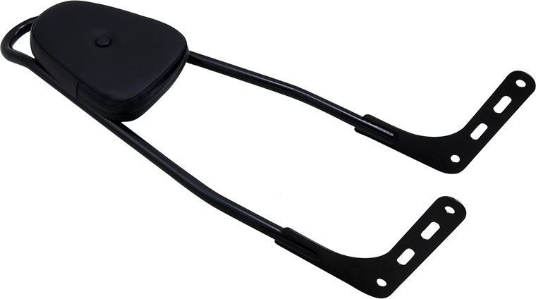 Motherwell - One-Piece Sissy Bar - Black - With Pad - One-Piece Sissy Bar - 156T18-GB-WP