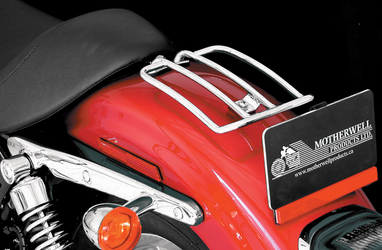 Motherwell - Luggage Rack - Chrome - XL 883 - 6" Solo Luggage Rack - MWL-216-CH